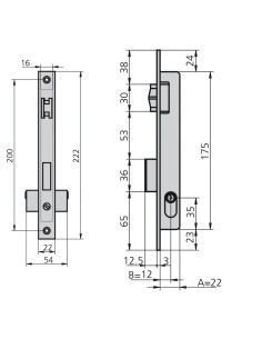Cerradura CVL 1963V/5 Carpintería Metálica 2