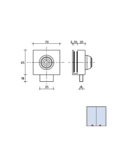 Cerradura Cbm 2003 Puerta Cristal Llave Tubular 2