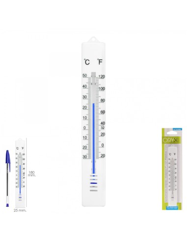 Termometro Pared / Jardin , Interior / Exterior Plástico 17 cm.