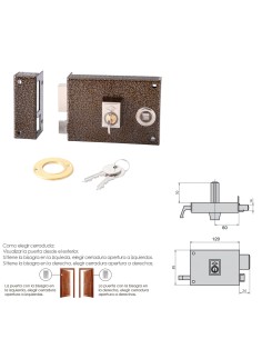Cerradura Cvl 1125br/ 12/he Izquierda 2