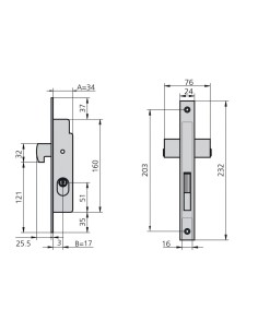Cerradura Cvl 1968/5 Carpintería Metálica 2
