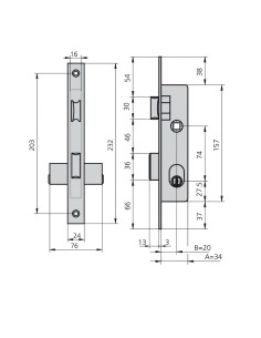 Cerradura Cvl 1964/5 Carpintería Metálica 2