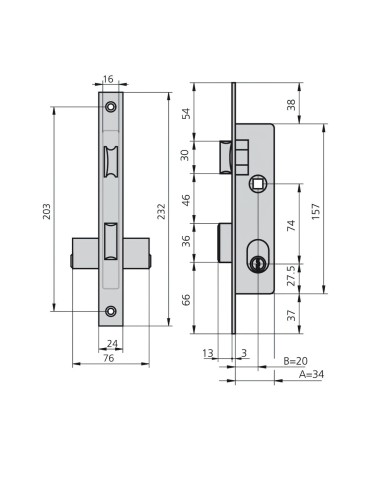 Cerradura Cvl 1964/5 Carpintería Metálica