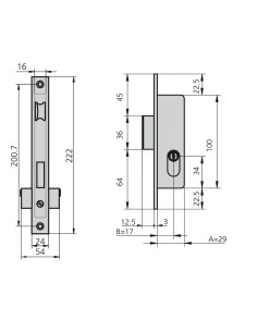 Cerradura Cvl 1975a/5 Carpintería Metálica 2