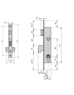 Cerradura Cvl 1990/25/5 Carpinteria Metálica 2