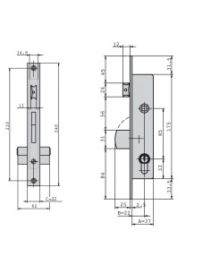 Cerradura Cvl 196/30/6an Carpintería Aluminio 2