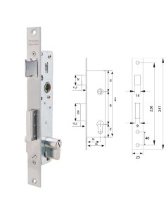 Cerradura Tesa 2210/28/ssi Sin cerradero Sin escudo 2