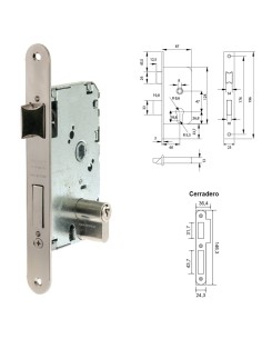 Cerradura Tesa 2010-p-hn/60 Canto Redondo 2