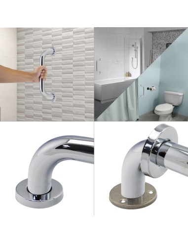 Agarre Ducha Maurer Cromo Brillo Ø 32 mm. Longitud 30 cm.