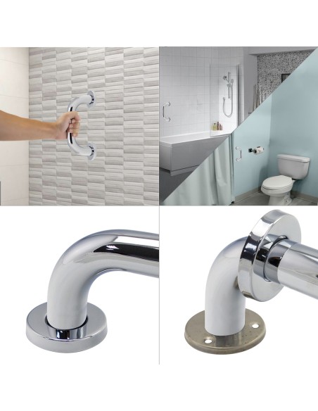 Agarre Ducha Maurer Cromo Brillo Ø 32 mm. Longitud 22 cm.