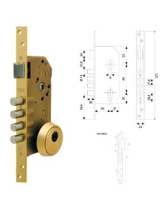 Cerradura Tesa Segurida R200B/T6/6L 2