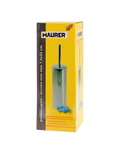 Escobillero Maurer Wc Suelo Inoxidable
