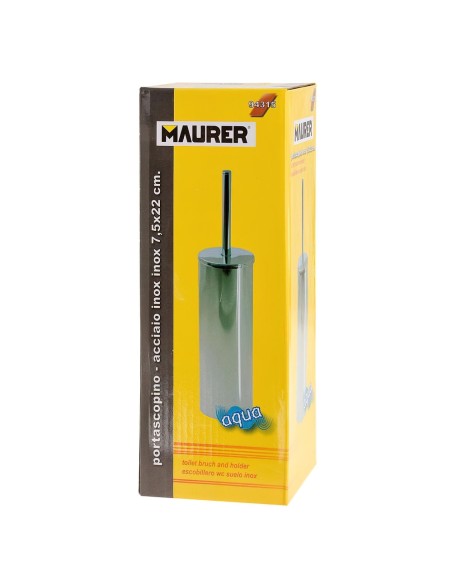 Escobillero Maurer Wc Suelo Inoxidable