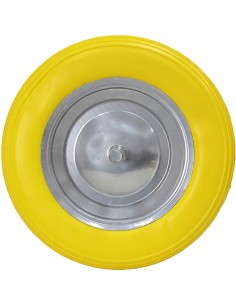 Rueda Carretilla Obra Maciza Llanta Metalica 2