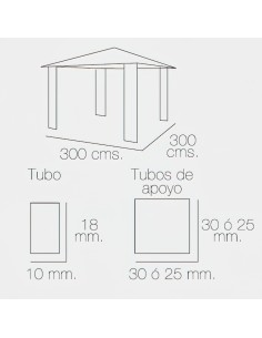 Pergola Papillon 3x3 Metros Plegable Aluminio 2