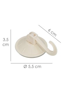 Colgador Oryx Ventosa Accionable 54 mm. (Blister 2 Unidades) Adhesivo 2