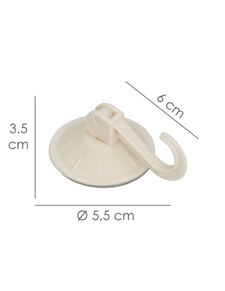 Colgador Oryx Ventosa Accionable 54 mm. (Blister 2 Unidades) Adhesivo