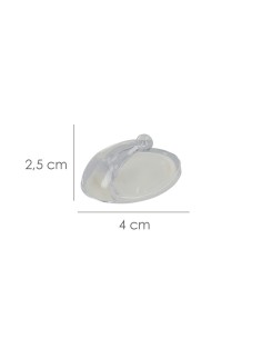 Colgador Oryx Transparente Pequeño (Blister 4 Unidades) Adhesivo 2