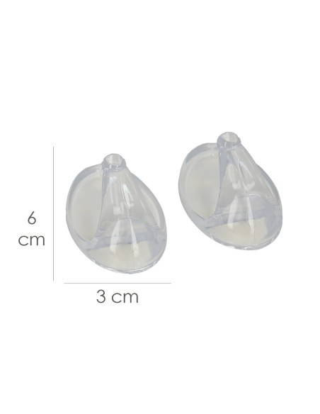 Colgador Oryx Transparente Grande (Blister 2 Unidades) Adhesivo