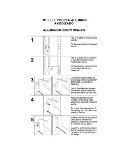Muelle Puerta Wolfpack Aluminio Anodizado Dorado (Blister 1 Pieza) 2