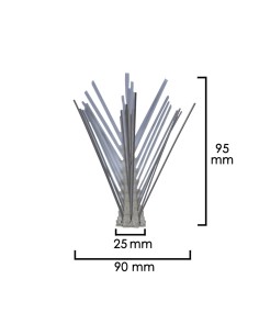 Pincho Anti Paloma 0,5 Metros Polietileno Pincho Doble 30 Pinchos 2