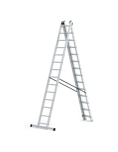 Escalera Aluminio Industrial 14+14+14 3x4 mt.