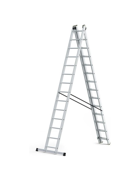 Escalera Aluminio Industrial 14+14+14 3x4 mt.