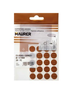 Tapatornillos Adhesivos Cerezo (Blister 20 unidades) 2