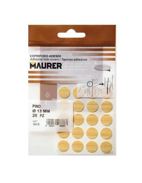 Tapatornillos Adhesivos Pino (Blister 20 unidades)