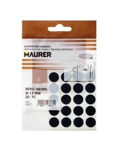 Tapatornillos Adhesivos Negro (Blister 20 unidades) 2