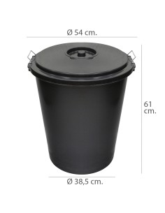 Cubo Basura Plastico Comunidad Con Tapa 50 Litros 2