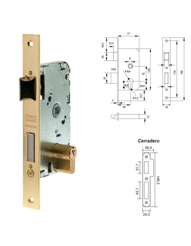 Cerradura Tesa 2010-p-hl/50