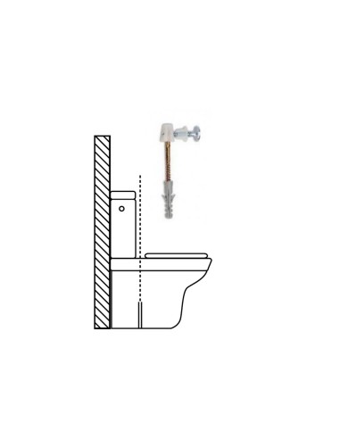 Kit Sanitario Fijación Wc Horizontal 5x70 mm. (2 Piezas)