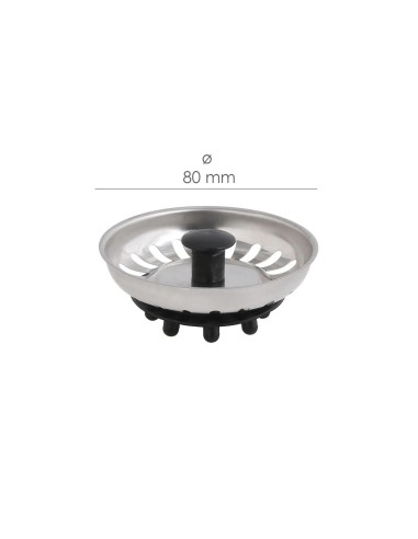 Tapon Valvula Cesta Para Fregadero, Inoxidable T-93-115 1 1/2