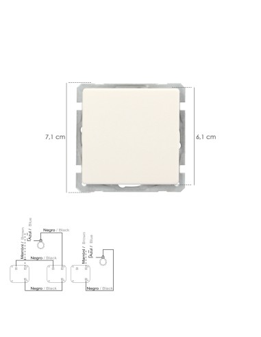 Interruptor / Conmutador Oryx Simple (Mecanismo)