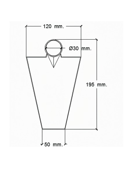 Azada Forjada Sin Mango 293/ 450 Gramos