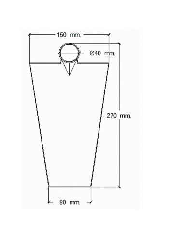 Azada Forjada Sin Mango 64/ 910 Gramos