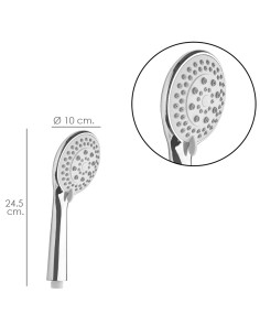 Maneral Ducha Cromo XL 5 Posiciones Ø 10 cm "SANDY" 2