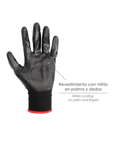 Guantes Nitrilo / Nylon Impregnado 9"