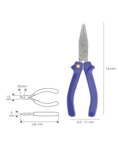 Alicates Utilex Boca Plana 150 mm. 2