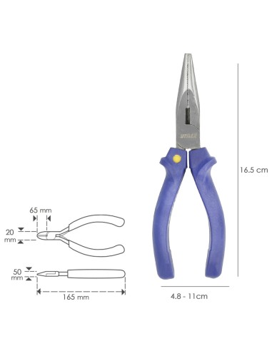 Alicates Utilex Boca Recta 150 mm.
