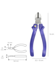 Alicates Utilex Corte Diagonal 150 mm. 2
