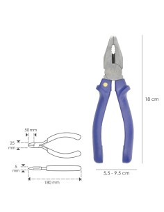 Alicates Utilex Universales 175 mm. 2