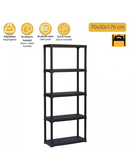 Modulo Estanteria Polipropileno 80x40x176 cm.