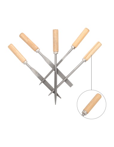 Juego Limas Hierro Pequeñas Surtido 6 Piezas