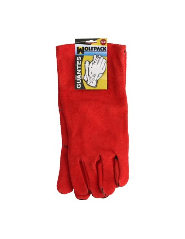 Guantes Soldar Denso Rojo Largo