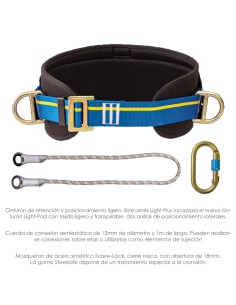 Cinturon Seguridad con Cuerda y Mosquetón 2