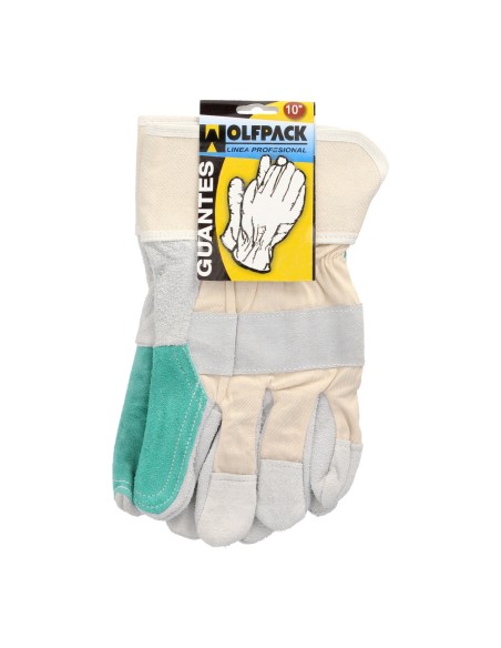 Guantes Americano Serraje Palma Reforzada
