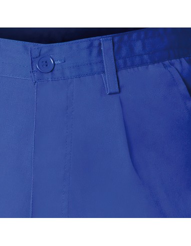 Pantalon De Trabajo Largo, Color Azul, Multibolsillos, Resistente, Talla 58