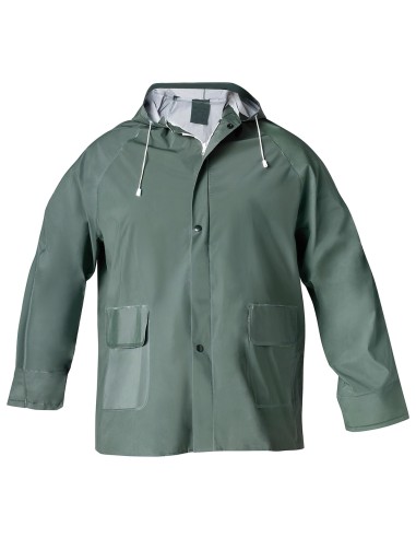 Traje de Agua Impermeable Verde Pvc Talla 8-XL